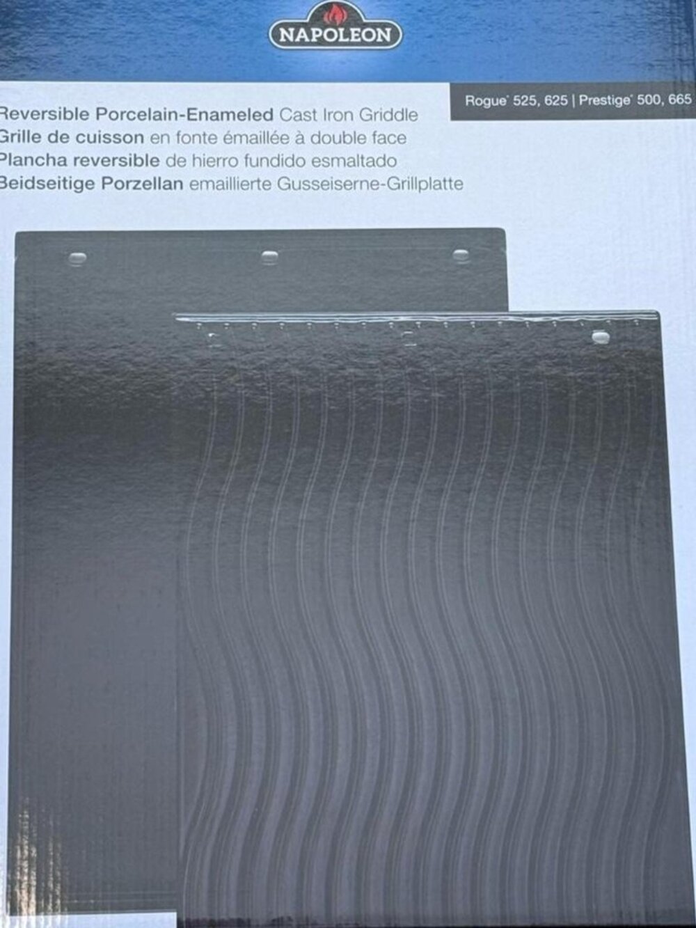 Napoleon Reversible Porcelain-Enameled Cast Iron Griddle FITS Rogue Prestige NIB